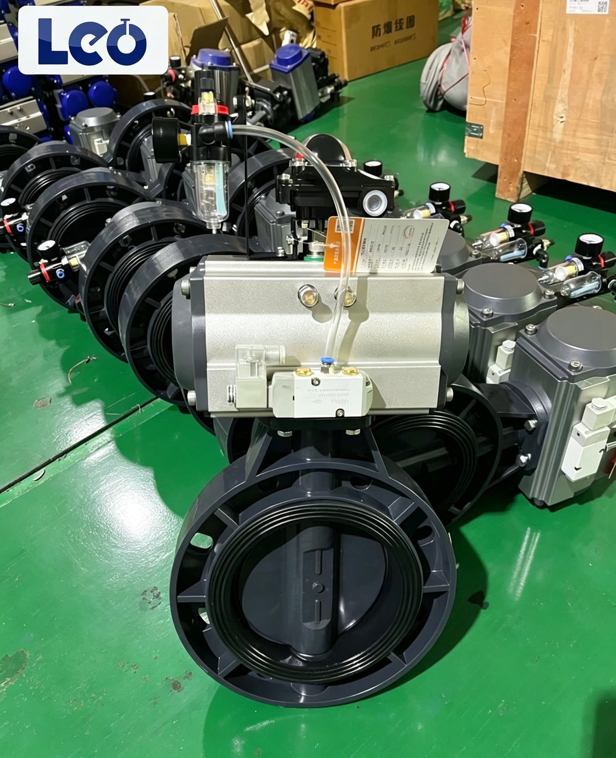 Pneumatic Plastic Butterfly Valve